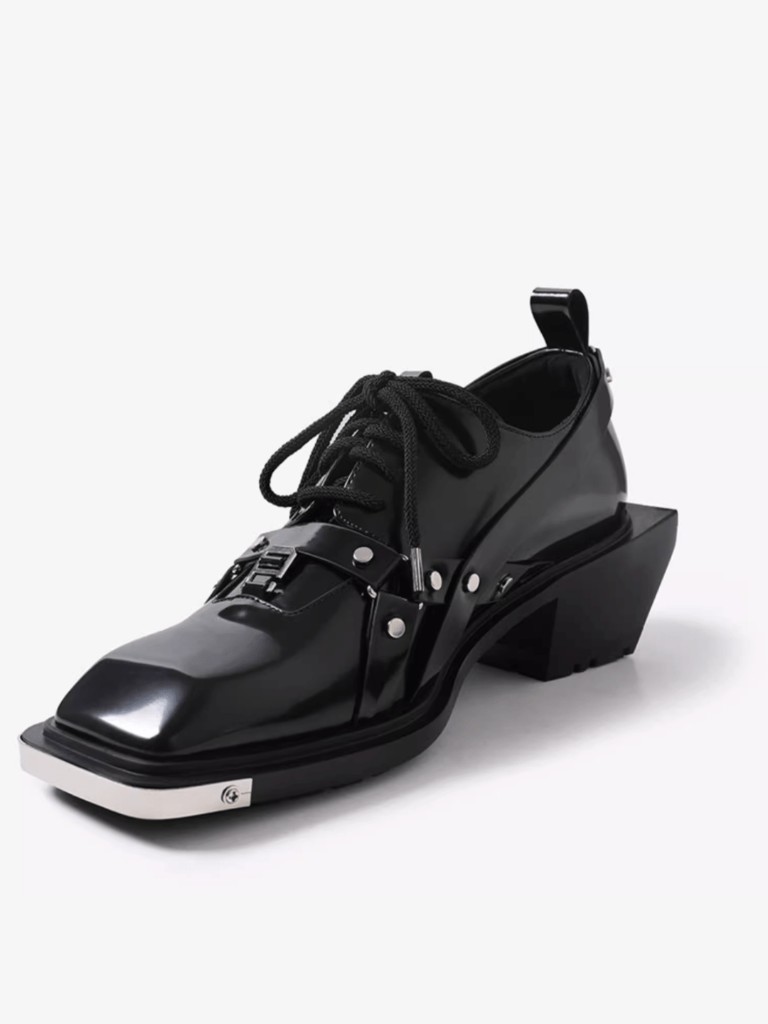 Square Toe Derby Leather Shoes na1046